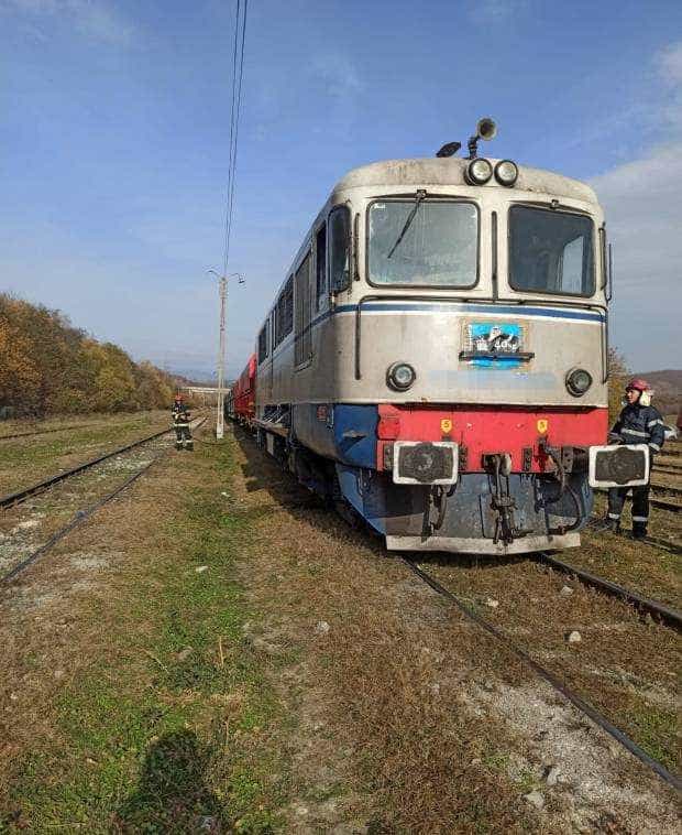 Incendiu la o locomotivă din Câmpulung