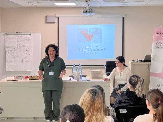 Atelier gratuit organizat la Spitalul Mioveni adresat tinerelor mame