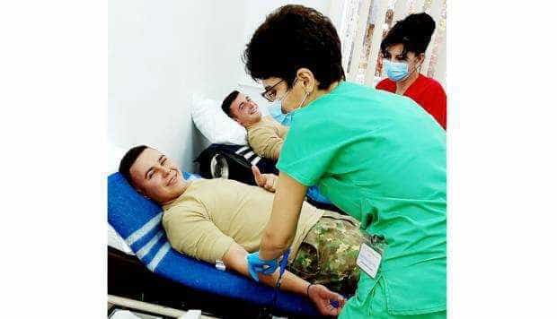 Şcoala Militară de Maiştri Militari şi Subofiţeri „Basarab I” a spus „Prezent!” la donarea de sânge