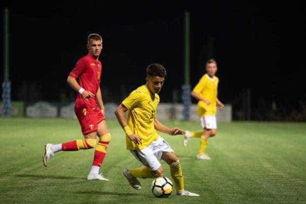 Yanis Pîrvu a deschis scorul în amicalul disputat de România U16 cu Macedonia de Nord