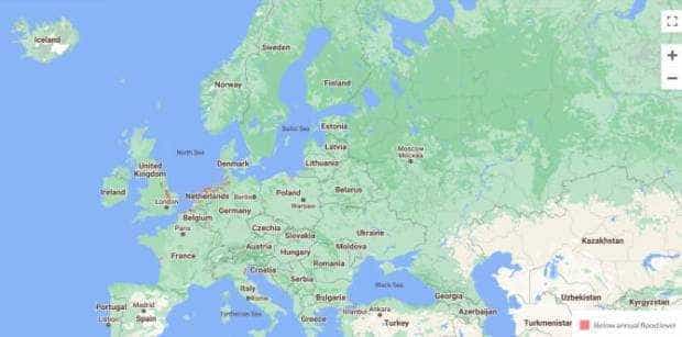 Harta roșie a orașelor europene care riscă să se scufunde în acest secol