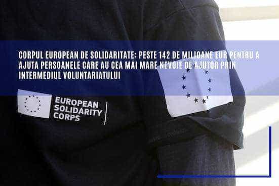 Corpul european de solidaritate – un program al UE destinat tinerilor care doresc să participe la acțiuni de voluntariat în diverse domenii