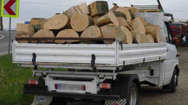 Încă un delict silvic în Argeș! Prins cu lemne fără acte în camionetă