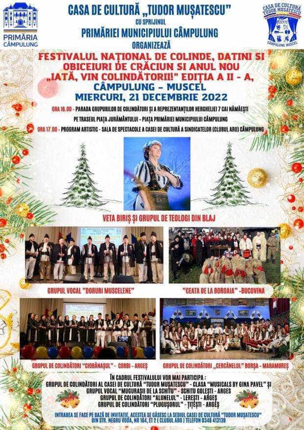 Câmpulung. Festival național de colinde, datini și obiceiuri de Crăciun și Anul Nou