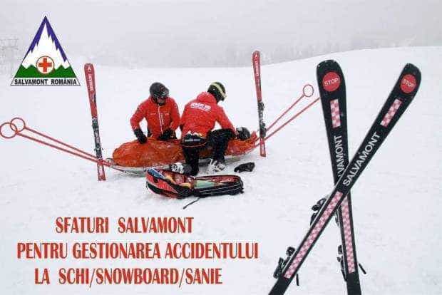 Salvamont România, recomandări pentru cei care sunt martorii unui accident pe pârtie