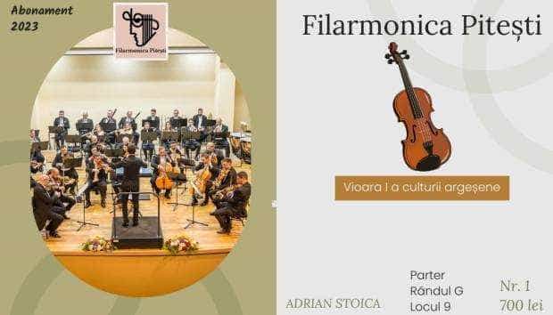 Premieră la Filarmonica Pitești: abonamentul anual. Uite cât costă