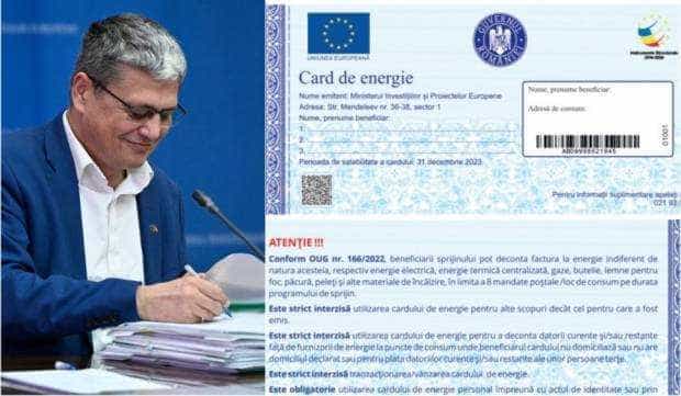 Se tipăresc cardurile de energie. Ministrul Marcel Boloș: „De la 20 februarie se vor face plăți cu aceste carduri”