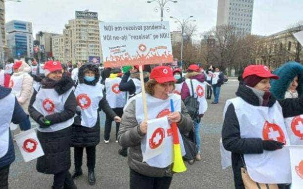 Federația Sanitas continuă marți protestele