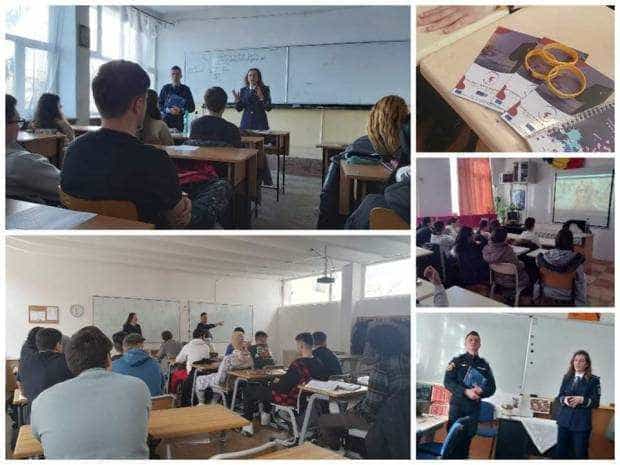 Elevii din Argeș, vizitați de specialiștii în prevenire din instituțiile MAI