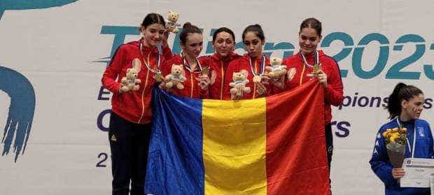 Echipa feminină de sabie a României, aur la Europenele de cadeți