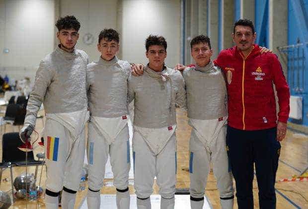 Echipa masculină de sabie juniori, aur la Campionatul European