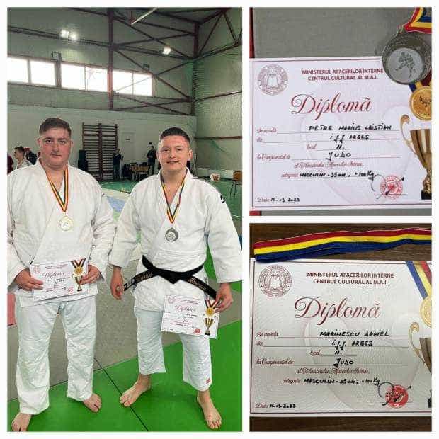 Doi jandarmi argeșeni, pe podium la Campionatul Național de Judo al M.A.I.