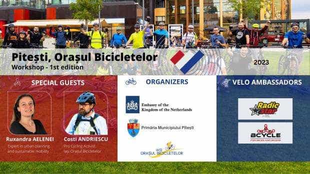 Prima ediție a workshop-ului ”Pitești, orașul bicicletelor”