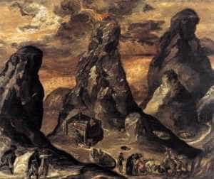 Muntele Sinai - pictura de El Greco