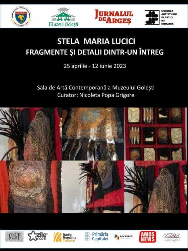 „Fragmente și detalii dintr-un întreg”, o expoziție a designer-ului Stela Maria Lucici, la Muzeul Golești