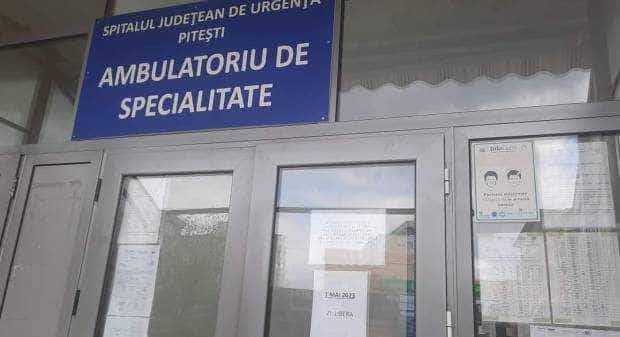 Ambulatoriul de Specialitate SJU Pitești, închis de 1 mai