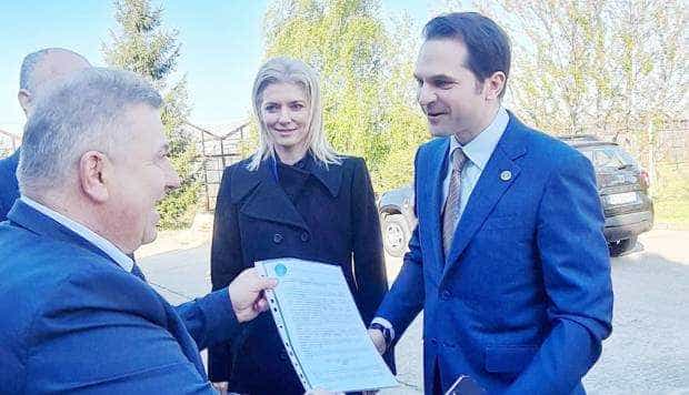 Alina Gorghiu l-a adus pe ministrul Cercetării, Sebastian Burduja, în Argeş