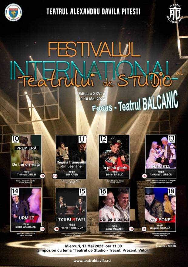 Pitești: Festivalul Internațional al Teatrului de Studio, Ediția a XXVI-a