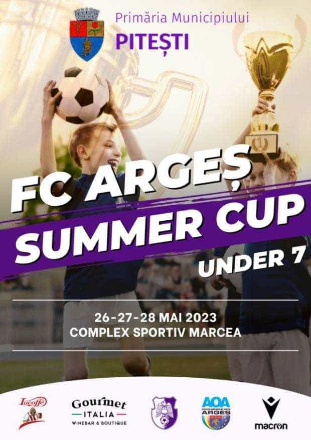 ”FC Argeș Summer Cup Under 7”, turneu de fotbal inedit pentru juniori