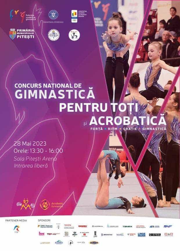 Concurs Național de Gimnastică, la Pitești. Se întrec peste 250 de sportive