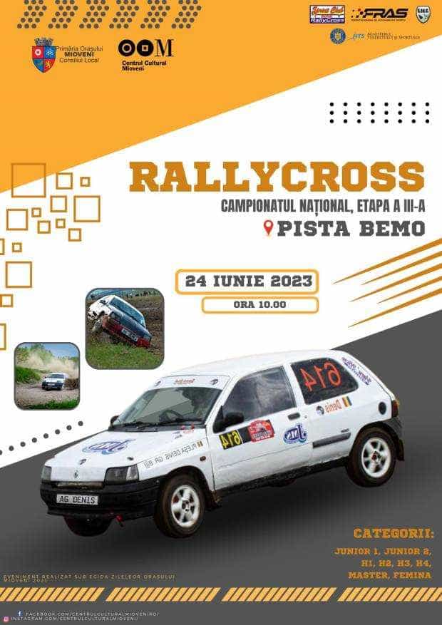 Campionatul Național de Rallycross va avea loc, pe 24 iunie, la Mioveni