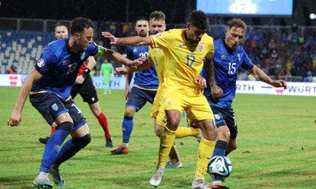 Kosovo – România 0-0, în preliminariile EURO 2024. România rămâne pe locul doi