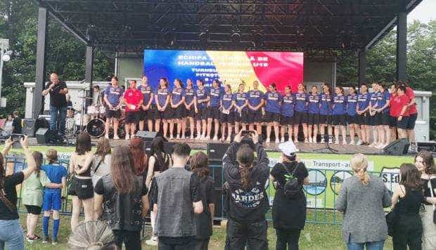 Echipa naţională de handbal feminin U19, pe scena de la Rock’N Ride Fest Mioveni