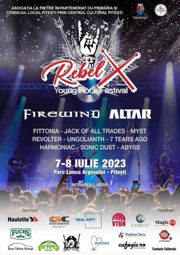 Tinerii sunt așteptați la „RebelX Young Rock Festival”, în parcul Lunca Argeșului