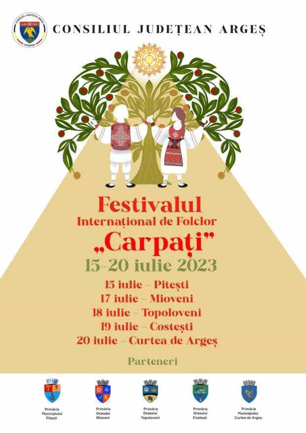 Ansambluri folclorice din mai multe țări vin în Argeș, la Festivalul „Carpați”