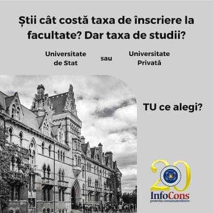 Știi cât costă taxa de înscriere la facultate? Dar taxa de studii? Tu ce alegi – Facultate de Stat sau Facultate Privată?