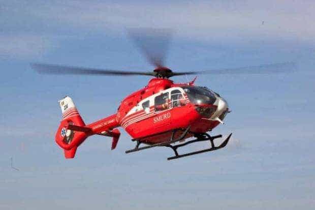 Accident cu mai mulți răniți pe DN7. Elicopterul SMURD, chemat pentru a prelua o femeie gravidă