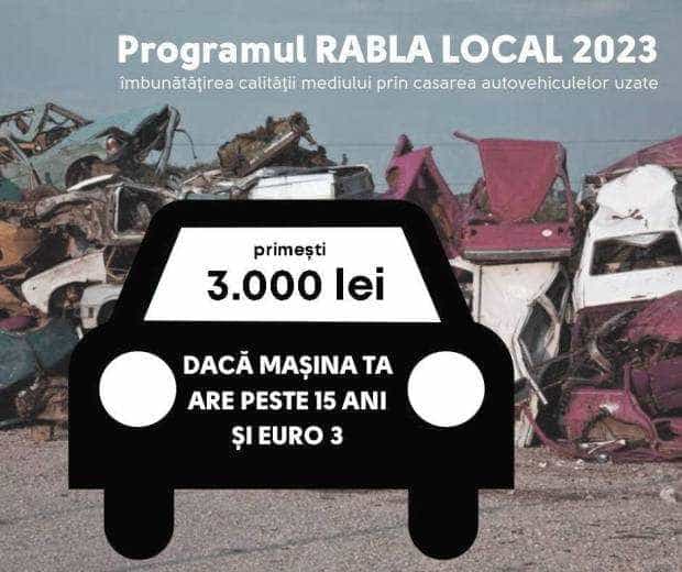 Pitești. Condițiile de înscriere în Programul Rabla local