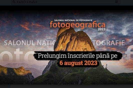 Se prelungește perioada de înscriere la concursul „FOTOGEOGRAFICA 2023”
