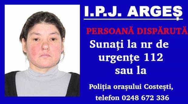 Femeia plecată din Spitalul Costești a fost găsită după șase zile
