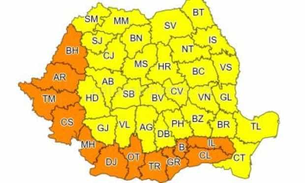 Vineri, cod portocaliu de caniculă. Temperaturile vor urca până la 41 de grade