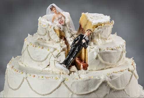 Căsătoriile care se încheie prin divorț durează în medie 14,5 ani în România