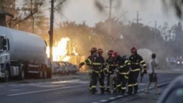 Pericolul persistă la Crevedia. O cisternă s-a încălzit la peste 50 de grade
