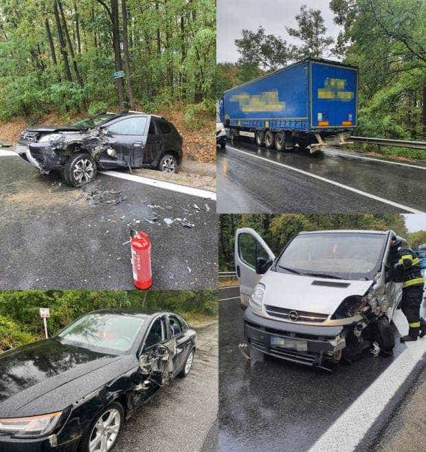 Accident cu patru mașini la Drăganu
