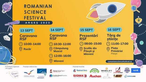 Experimente interactive cu studenți și cercetători din diasporă, la Romanian Science Festival, în Argeș