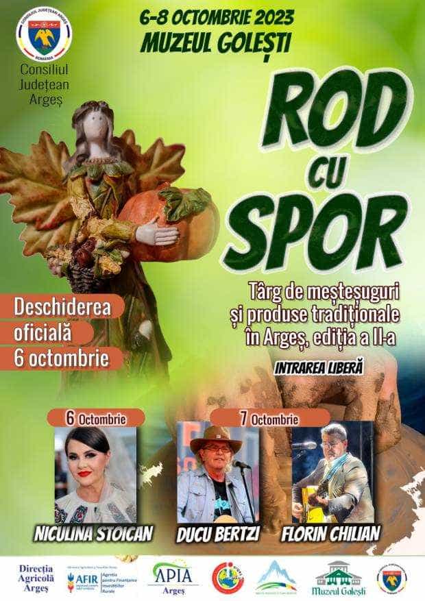 Târgul de meșteșuguri și produse tradiționale – ROD CU SPOR, ediția a II-a, la Muzeul Golești!