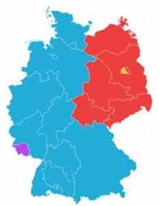 harta reunificarii Germaniei