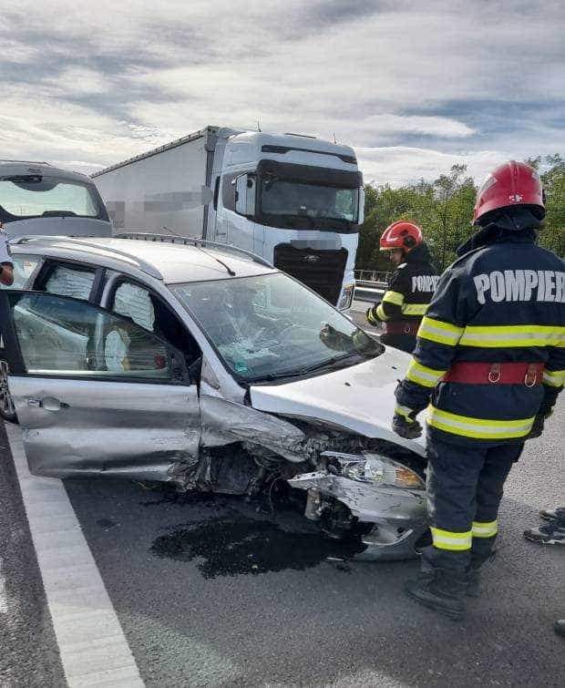 Accident pe A1 la km 107