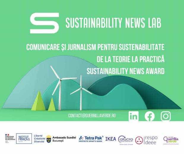 Au început înscrierile la Atelierele de Comunicare și Jurnalism pentru Sustenabilitate organizate de Sustainability News Lab