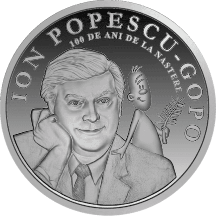 BNR lansează în circuitul numismatic o monedă din argint cu tema 100 de ani de la nașterea lui Ion Popescu-Gopo