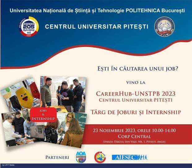 Joi, 23 noiembrie, are loc cel mai mare eveniment de carieră organizat la Pitești