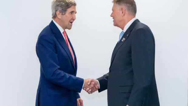 Iohannis, întrevedere cu John Kerry. Președintele a subliniat importanţa extinderii cooperării cu SUA  privind energia cu emisii reduse de dioxid de carbon