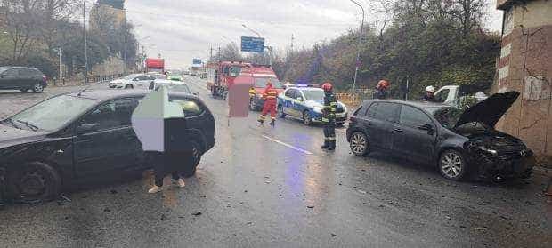 Accident la Pitești, pe bulevardul Petrochimiștilor