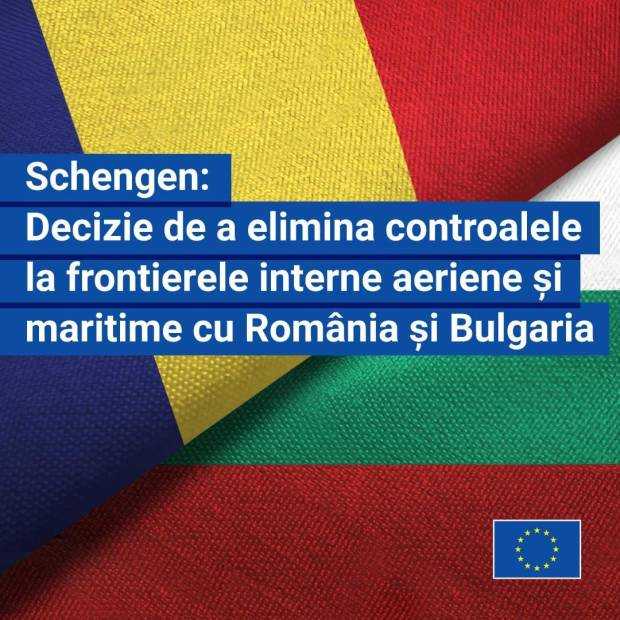 Bulgaria și România urmează să adere la spațiul Schengen începând cu frontierele aeriene și maritime: Comisia Europeană salută această decizie crucială a Consiliului