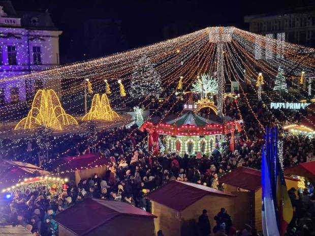 Târgul de Crăciun de la Pitești, deschis până pe 7 ianuarie