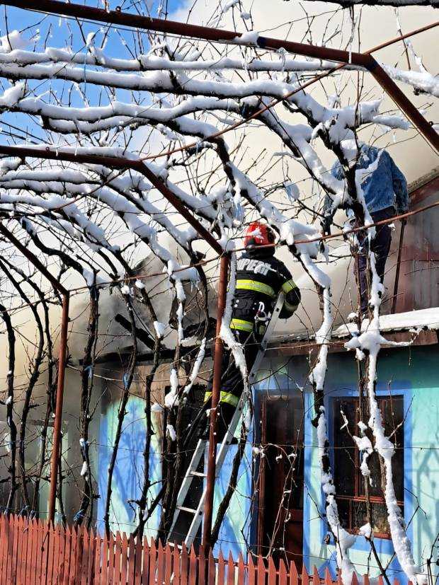 Incendii în Argeș. Pompierii s-au luptat trei ore cu flăcările